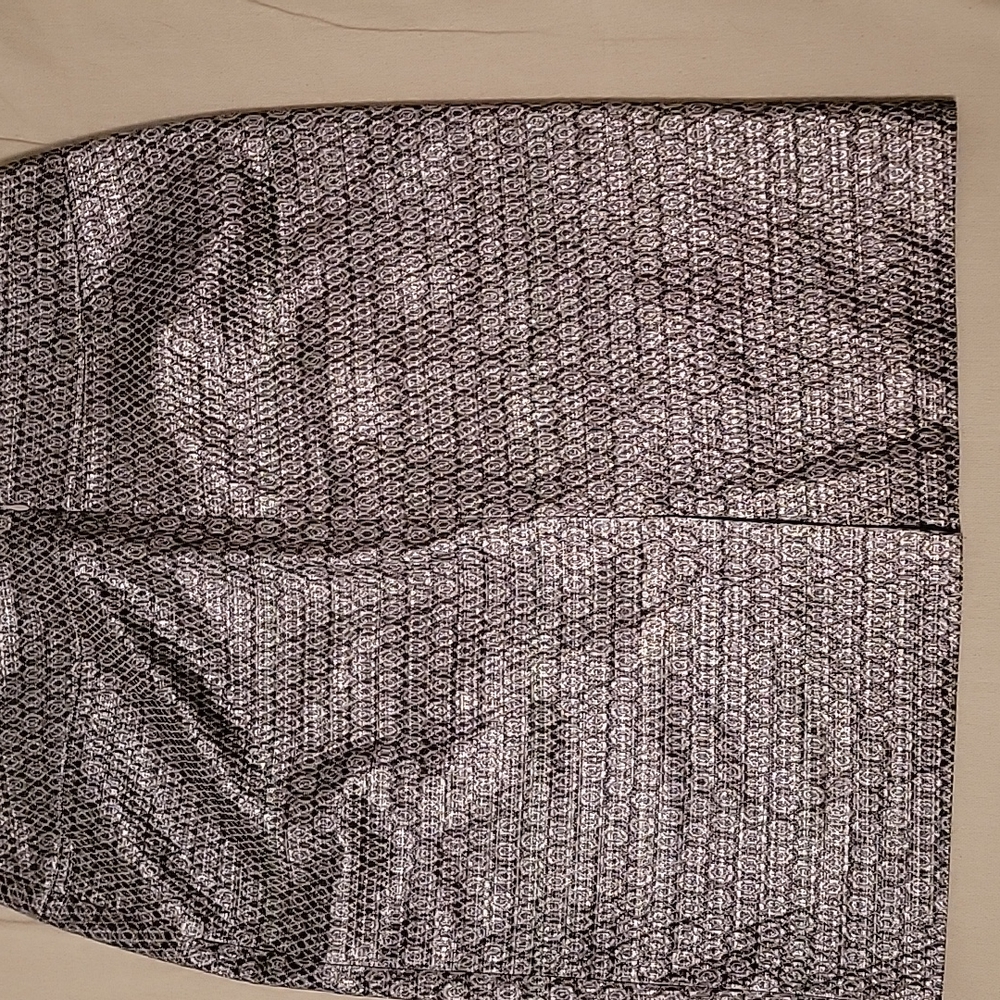 Silver Patterned Skirt - image 5